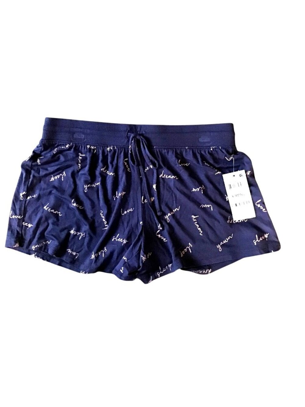 JENNY-WOMENS BLUE ELASTIC WAISTDRAWSTRING RELAX SHORTS SIZE X-SMALL- NWT
